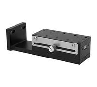 Cuifati Z Axis Manual Linear Stage, Aluminum Alloy Dovetail Trimming | Rail de guidage en queue d\'aronde pour Instruments optiques, plate-forme de coupe à engrenages, Table 40x90mm pour