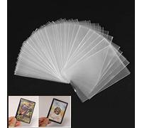 Cuigu 100Pcs / Jeu de Cartes Manches Magiques Transparent Jeu de Société Protecteur de Cartes de Poker Tarot Trois Royaumes (B)