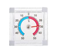 Cuigu Thermomètre de fenêtre de Température Coller Transparent Mur intérieur et Extérieur Jardin de Serre