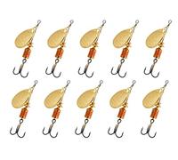 Cuiller Tournante A Palette Ovale - Mepps Aglia Lot de 10 No1-3,5G - Or