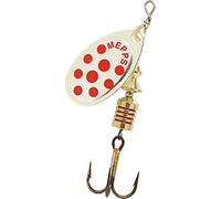 Cuiller Tournante A Palette Ovale - Mepps Aglia N°2-4,5G - Argent Points Rouges