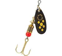 Cuiller Tournante A Palette Ovale - Mepps Black Fury N°2-4,5G - Noir Points Jaunes