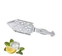 Cuillère à absinthe, goutteur de cocktail en bois d'absinthe en acier inoxydable, portable, ajouré, tasse en verre à cocktail en bois d'absinthe, filtre à boire pour bar à la (cuillère à absinthe
