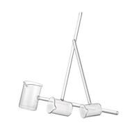 Cuillère à acide en verre à haute teneur en borosilicate - Cuillère d'échantillonnage à entonnoir médical à long manche (5/10/15/25/50/100 ml)(15ml)