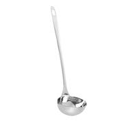 Cuillère à Bec en Acier Inoxydable - Louche Avec Bec Verseur avec Porte-Cuillère, Louche de Service pour Portions et Sauce