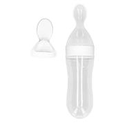 Cuillère à Biberon, Cuillère d'alimentation Portable Durable Pratique Pratique Légère Sûre Fiable pour la Cuisine Extérieure pour la Maison (Blanc)