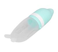 Cuillère à Biberon en Silicone Cuillère Détachable Vert Doux Mignon Forme Bébé Silicone Feeder Facile à Nettoyer pour la Pâte de Légumes pour les Tout-petits