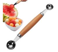 Cuillère à boules de pastèque, cuillère à boules de fruits | Boule de crème glacée avec tête à double pointe - Ramasse-fruits avec poignée antidérapante, boule de boulettes de viande, boule de glace