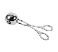 Cuillère à boulettes de viande Kitchen Craft Premium en acier inoxydable, grande taille (17,5 cm, 78 g), argentée, idéale pour les cuisiniers amateurs et professionnels.