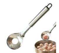 Cuillère à boulettes de viande - Outil manuel en acier inoxydable, design | Cuillère manuelle pour boulettes de viande - Outil de cuisine en acier inoxydable | Trou anti-adhésif avec poignée facile à