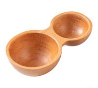 Cuillère à café à double tête, 5 g/15 g, cuillère à mesurer en bois de noyer à double extrémité pour un contrôle précis des portions, bois massif naturel, utilisation de cuisine et de brassage (hêtre)