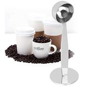 Cuillère à Café à Double Usage, Cuillère à Café 2 en 1, Cuillère à Mesurer en Poudre de Grains de Café, Cuillère à Double Extrémité Longue pour Café, Lait, Jus en Poudre