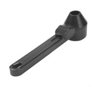 Cuillère à café avec niveleur, 2 cuillères à soupe en plastique outil de mesure pour mous, poudre de protéine, lait maternisé et thé, gadget de cuisine noir avec trou de suspension, 20 x 6 x 3 cm (une