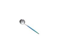 Cuillère à café créative en acier inoxydable 304 de 13 cm en titane exquis cuillère-miroir coloré argenté