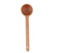 Cuillère à Café Doseuse en Bois de Hêtre, Long Manche, Khaki | Bords Lisses, Usage Sûr, pour Grains et Café, Finition Japonaise, Bois de Hêtre