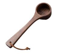 Cuillère à café en bois : cuillère à haricot en noyer noir, cuillère doseuse d'assaisonnement, cuillères doseuses pour sortir, servir et portionner du café | Outils pour ustensiles de cuisine avec Ma