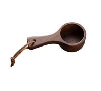 Cuillère à café en bois, design lisse, mesure et sert des grains de café | Cuillère à assaisonnement pour sucre et sel - Ingrédients secs - Gadget de cuisine - Texture soyeuse - Cuillère en bois