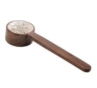 Cuillère à café en bois - Noyer noir, cuillère à mesurer 9,7/16,7 cm | Cuillères à café naturelles et durables, manche long et court, idéales pour le thé, la cuisine, les bonbons, les cadeaux, le