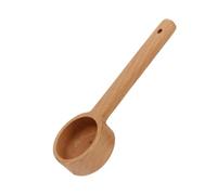 Cuillère à Café en Grains en Bois de Hêtre, Outil de Mesure Créatif | Pelle à Poudre Khaki, Cuillère Bois à Bords Lisses, Compacte et Facile à Ranger