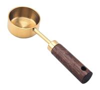Cuillère à café en poudre pour lait en poudre - Cuillères à café doseuses en acier inoxydable | Cuillère à café vintage | Cuillère doseuse de 15 ml | Cuillère avec poignée en bois p