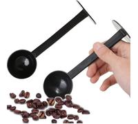 Cuillère à Café Expresso Poussoir Cuillère de Mesure Doseuse 10g - ANAWAKIA - Lot de 2 - Noir