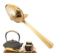 Cuillère à café - Infuseur à thé en vrac - Cuillère en métal pour Tessin In Vřac - Avec long manche - Diffuseur en acier inoxydable gâté pour les trous fins - Diffuseur Interva