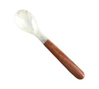 Cuillère à caviar - Élégante mère de cuillères à perles pour servir le caviar | Cuillère à bol de luxe non réactive, ustensiles d'apéritifs gourmets, idéal pour les avocats fins, les dégustations et