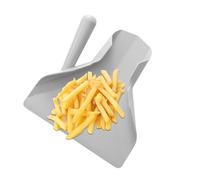 Cuillère À Chips - Petite Pelle En Plastique Noire Pour Frites, Spatule Antidérapante, Base Alimentaire Domestique | Outil En Polymère Résistant À La Chaleur, Idéal Pour Le Pop-corn Pour Les Propriéta