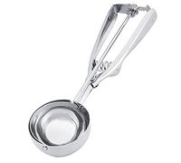 Cuillère à Crème Glacée, Cuillère à Biscuits Facile à Utiliser Cuillères à Glacée en Acier Inoxydable avec Déclencheur pour Melon Boulettes de Viande Pommes de Terre (6CM)