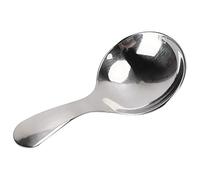 Cuillère à crème glacée en acier inoxydable, argent, manche court multifonctionnel, mini cuillère en acier inoxydable d'une seule pièce pour dessert, crème glacée, sucre, thé,