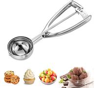 Cuillère à crème glacée en acier inoxydable avec extracteur pour crème glacée, biscuits, pâte à gâteau, melon, purée de pommes de terre