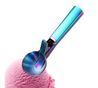 Cuillère à crème glacée en acier inoxydable avec poignée antidérapante et construction robuste - Cuillère à doser - Pour dessert, buffet, fête, cuisine, maison, pâte, bonbons, pop-corn, pastèque