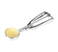 Cuillère à crème glacée en acier inoxydable - Cuillère à glace, cuillèr à biscuits, coupe- | avec mécanisme de déclenchement, va au lave-vaisselle, pour glaces, pâte à biscuits, muffins et purée