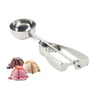 Cuillère à crème glacée en acier inoxydable pour crème glacée, boulettes de viande, boulettes de mellon, purée de pommes de terre et muffins (grande taille) (6 cm)