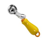 Cuillère à crème glacée en acier inoxydable pour servir et nettoyer facilement - Cuillère à dessert antiadhésive avec poignée ergonomique antidérapante - Outil rond pour boulettes de viande