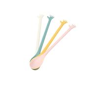 Cuillère à Cuillère 4Pcs Longue Cuillère à Café à Main Cuillère à Crème Glacée Dessert Thé Cuillère à Agiter Pour Pique-Nique Outils de Bar Accessoires de Cuisine, GYDHJSSJ