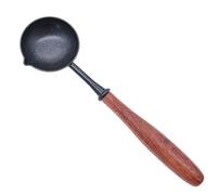 Cuillère à - Cuillère à - 25 g - Cuillère à fondre de durable - Chauffe- vintage - Ensemble de cuillères à de qualité supérieure avec manche en bois pour cachet de