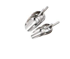 Cuillère à dessert en acier inoxydable, Cuillère à mesurer en acier inoxydable, for glace, bonbons, café, sucre poudre, argent, plusieurs tailles(M)