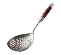 Cuillère à écumoire en acier inoxydable anti-brûlure 41 cm | Écumoire de cuisine pour frites, nouilles, boulettes, wonton, hot pot, restaurant, camping, cuisine