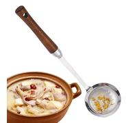 Cuillère à écumoire en acier inoxydable - Cuillère à filtre à huile comestible | Filtre à huile alimentaire en maille fine pour la maison, la cuisine, la salle à manger, la graisse et la mousse