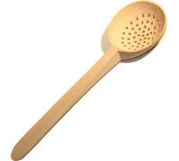 Cuillère à égoutter en bois avec trous Warzecha 43 cm | Cuillère à égoutter en bois | Warzecha en bois perforé | Spatule de cuisine en bois