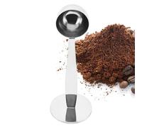 Cuillère À Express Avec Tamper, Cuillère Doseuse À Café En Acier Inoxydable 304, 2-en-1 Cuillère À Café&tamper À Espress,Cuillère À Doser Pour Mesurer Et Tasser Le Café Moulu Grain De Café 14.2x5cm