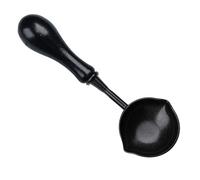 Cuillère à Faire Fondre la - Cuillère Antiadhésive pour Cachet de avec Manche en Bois, Cuillèree en à Double Embout, Outil de Chauffe pour Sceaux de Ciree, 10.4cm, Plusieurs Couleur