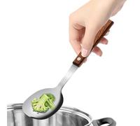 Cuillère à fentes pour écumoire - Cuillère passoire à long manche en acier inoxydable 304 - Louche à soupe pour cuisiner et frire, cuillère de cuisine pour mélanger, servir, égoutter Soydan