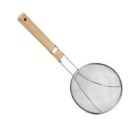 Cuillère À Filtre À Huile - Passoire En Acier Inoxydable À Mailles Fines, Écumoire De Cuisson À Manche En Bois, Louche De Séparation De Graisse Pour Éliminer Les Résidus De Sauce En Mousse Avec Concep