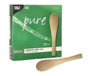 Cuillère à finger food 'pure', 130 mm, naturel