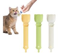 Cuillère à friandises pour chat à presser - Cuillère à friandise - Distributeur de nourriture pour chat - Distributeur de nourriture anti-adhésif pour les amis des chats et