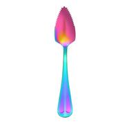Cuillère à fruits et yaourt - Ustensile denté en acier inoxydable | Cuillère de petit-déjeuner | Outil de repas polyvalent pour servir des salades et des desserts, accessoire de couverts de cuisine en