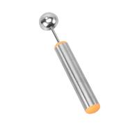 Cuillère à Fruits Multifonction en Acier Inoxydable 304, Orange | Outil de Sculpture, Boules Uniformes, Poignée PP, Embout Sphérique, pour Garnitures et Salades