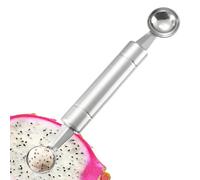 Cuillère à fruits - Pelle à pastèque - Outil de pelle à fruits de cuisine - Ergonomique - Double face - En acier inoxydable - Anti-adhésif - Pour la crème glacée - Pour la cuisine de sculpture de